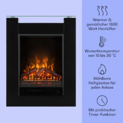  Studio 5 Elektrischer Kamin Heizlüfter 900/1800 W Fernbedienung -Heimladen 10031573 de 0003 usp