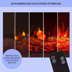  Studio 5 Elektrischer Kamin Heizlüfter 900/1800 W Fernbedienung -Heimladen 10031573 de 0008 usp