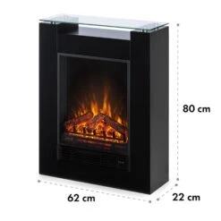  Studio 5 Elektrischer Kamin Heizlüfter 900/1800 W Fernbedienung -Heimladen 10031573 yy 0007 logo Klarstein Studio 5 Elektrischer Kamin schwarz