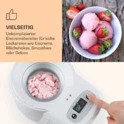 Schneeflöckchen Eiscremebereiter Thermoelektrisch 700ml Leise Weiß -Heimladen 10031663 de 0004 logo