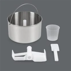 Vanilly Sky Family Eiscremebereiter Frozen Yoghurt 250W 2,5l Schwarz -Heimladen 10031848 yy 0007 detail Klarstein Vanilly Sky Family Eiscremebereiter schwarz