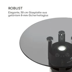 Primal Heat 65 Bistrotisch Karbon-IR-Heizelement 1200W LED 65cm Glas -Heimladen 10031874 de 0008 logo