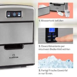 Metropolitan Eiswürfelmaschine 12kg/24h Digitales Display -Heimladen 10031881 de 0004 usp