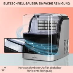 Kristall Eiswürfelmaschine Kristalleis 2 Größen 2,5l Wassertank -Heimladen 10031891 de 0005 usp