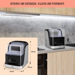 Kristall Eiswürfelmaschine Kristalleis 2 Größen 2,5l Wassertank -Heimladen 10031891 de 0006 usp