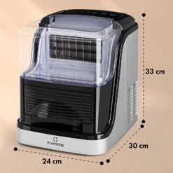 Kristall Eiswürfelmaschine Kristalleis 2 Größen 2,5l Wassertank -Heimladen 10031891 yy 0011 dimensions