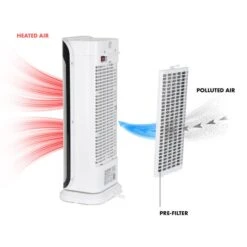 Chaval Heizturm 2.000 W Thermostat Timer Fernbedienung Weiß -Heimladen 10032004 yy 0004 detail Klarstein Chaval Heizturm weiss