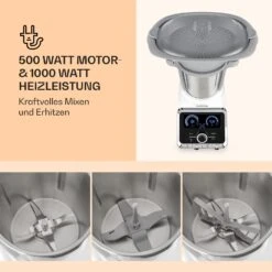 GrandPrix Küchenmaschine 500W / 1000W 2,5l Edelstahl-Rührschüssel 11 GrandPrix Küchenmaschine 500W / 1000W 2,5l Edelstahl-Rührschüssel -Heimladen 10032089 de 0003 logo