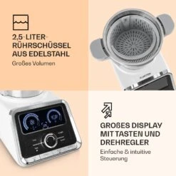 GrandPrix Küchenmaschine 500W / 1000W 2,5l Edelstahl-Rührschüssel 12 GrandPrix Küchenmaschine 500W / 1000W 2,5l Edelstahl-Rührschüssel -Heimladen 10032089 de 0004 logo