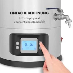 Maischfest Maischekessel 5 Teile 1500/3000W 25l LCD Touch -Heimladen 10032121 de 0007 logo