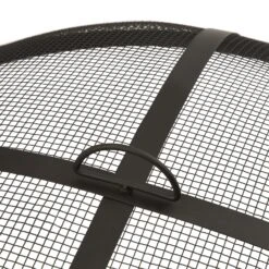 Catania 2-in-1-Feuerschale Ø80cm Funkenschutz Ø70cm Grill Stahl Antik -Heimladen 10032140 uk 0007 detail