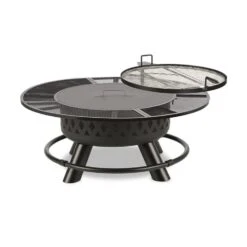 Rosario 3-in-1-Feuerschale Ø120cm | 70cm Grill | Tischplatte Stahl -Heimladen 10032141 yy 0008 titel Blumfeldt Rosario 3in1 Feuerschale