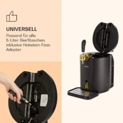 Skal Bierzapfanlage Bierkühler 5l Fässer CO2 Edelstahl Schwarz -Heimladen 10032176 de 0004 logo