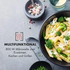 Fine Dinesty 2-in-1-Mikrowelle: 23l 800W / Grill: 1000W Blau -Heimladen 10032201 de 0004 logo