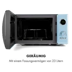 Fine Dinesty 2-in-1-Mikrowelle: 23l 800W / Grill: 1000W Blau -Heimladen 10032201 de 0006 logo