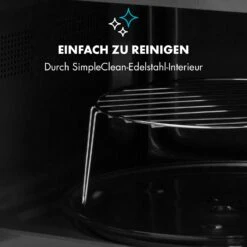 Fine Dinesty 2-in-1-Mikrowelle: 23l 800W / Grill: 1000W Blau -Heimladen 10032201 de 0007 logo
