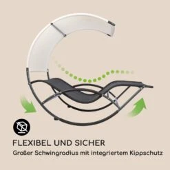 The Big Easy Schwingliege Schwarz, Wetterfest 350kg Max. UV- Schutz -Heimladen 10032240 de 0003 logo