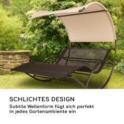 The Big Easy Schwingliege Schwarz, Wetterfest 350kg Max. UV- Schutz -Heimladen 10032240 de 0007 logo