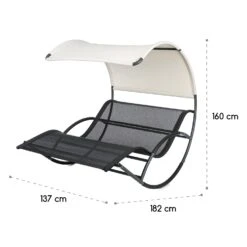 The Big Easy Schwingliege Schwarz, Wetterfest 350kg Max. UV- Schutz -Heimladen 10032240 yy 0009 logo