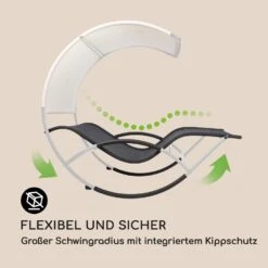 The Big Easy Schwingliege Silber, Wetterfest 350 Kg Max. UV- Schutz -Heimladen 10032241 de 0003 logo