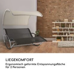 The Big Easy Schwingliege Silber, Wetterfest 350 Kg Max. UV- Schutz -Heimladen 10032241 de 0005 logo