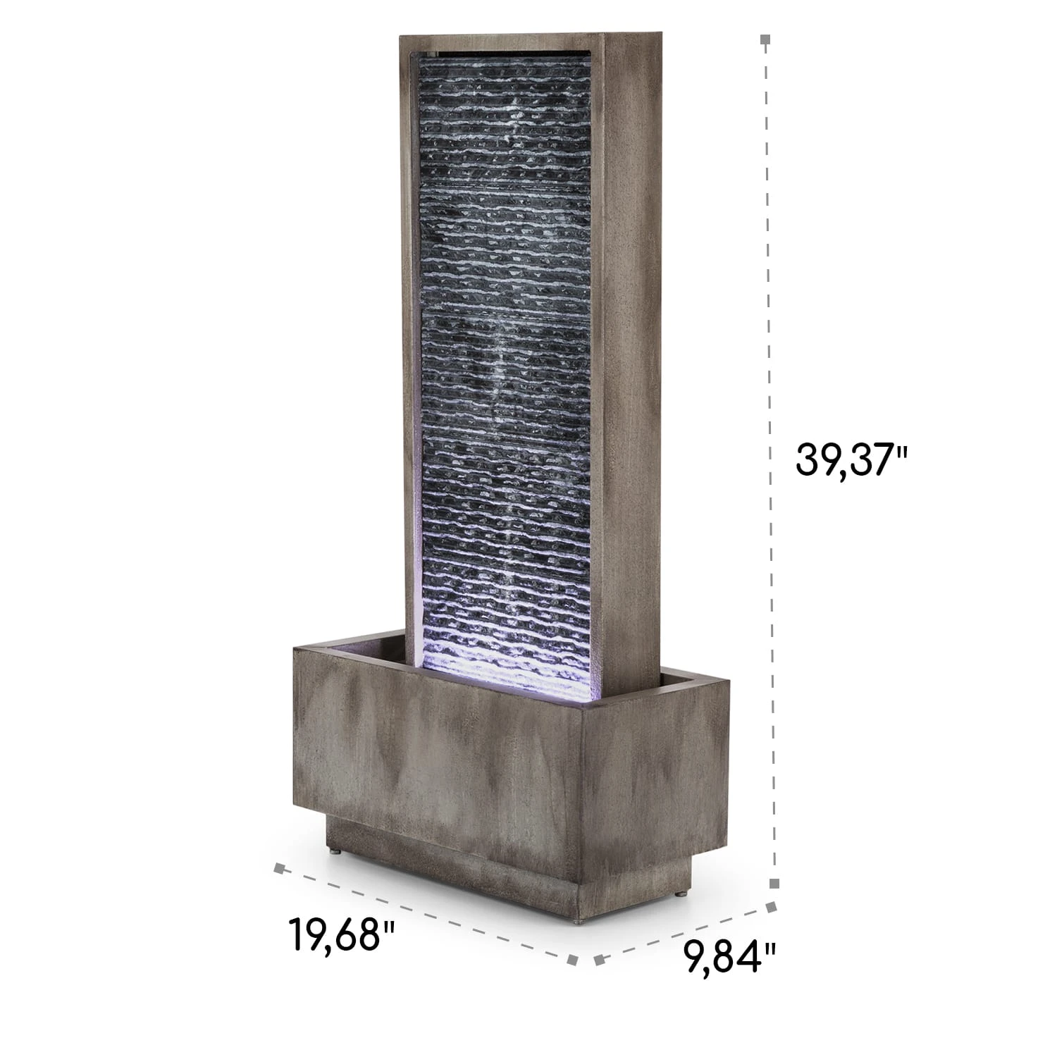 Imperia Gartenbrunnen In/Outdoor 10W Pumpe 10m Kabel Verzinkt 11 Imperia Gartenbrunnen In/Outdoor 10W Pumpe 10m Kabel Verzinkt – Bild 9