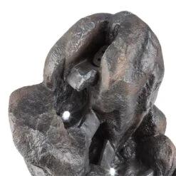 Felsquell Solar-Kaskadenbrunnen Akkubetrieb 2 KW Solarpanel 3 LEDs -Heimladen 10032286 yy 0005 detail Blumfeldt Felsquell Solar Kaskadenbrunnen