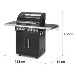 Tomahawk 4.2 SBG Gasgrill 6 Brenner 20,7 KW 64x42cm Grill Edelstahl -Heimladen 10032308 yy 0012 logo Klarstein Tomahawk SBG Gasgrill Edelstahl