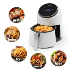 AirVital Heißluftfritteuse 1300W 2,5l CeraPlus-Antihaft Touch Weiß -Heimladen 10032331 yy 0003 logo Klarstein AirVital Heissluftfritteuse 1300W weiss