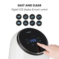 AirVital Heißluftfritteuse 1300W 2,5l CeraPlus-Antihaft Touch Weiß -Heimladen 10032331 yy 0005 logo Klarstein AirVital Heissluftfritteuse 1300W weiss