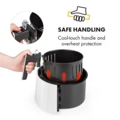 AirVital Heißluftfritteuse 1300W 2,5l CeraPlus-Antihaft Touch Weiß -Heimladen 10032331 yy 0008 logo Klarstein AirVital Heissluftfritteuse 1300W weiss