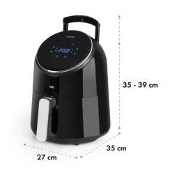 AirVital Heißluftfritteuse 1300W 2,5l CeraPlus-Antihaft Touch Schwarz -Heimladen 10032332 yy 0010 logo Klarstein AirVital Heissluftfritteuse 1300W schwarz