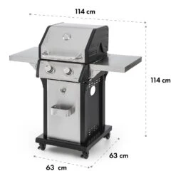 Lucifer 2.0-T Gasgrill 2 X 3,5 KW Brenner 45x44cm Grill Edelstahl -Heimladen 10032455 yy 0012 logo