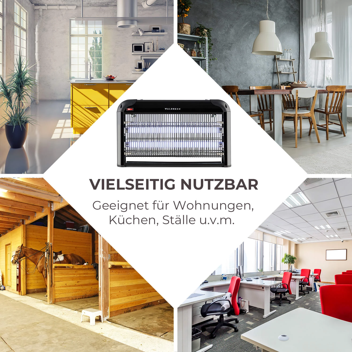 Mosquito Ex 5000 Insektenvernichter 38W UV-Licht 150m² Schwarz 6 Mosquito Ex 5000 Insektenvernichter 38W UV-Licht 150m² Schwarz – Bild 4