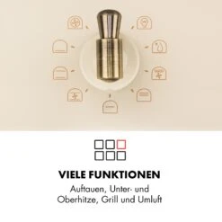 Victoria Einbaubackofen Retro-Design 9 Funktionen 50-250°C Elfenbein 15 Victoria Einbaubackofen Retro-Design 9 Funktionen 50-250°C Elfenbein -Heimladen 10032485 de 0004 logo