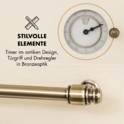 Victoria Einbaubackofen Retro-Design 9 Funktionen 50-250°C Elfenbein 17 Victoria Einbaubackofen Retro-Design 9 Funktionen 50-250°C Elfenbein -Heimladen 10032485 de 0006 logo