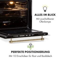 Victoria Einbaubackofen Retro-Design 9 Funktionen 50-250°C Elfenbein 18 Victoria Einbaubackofen Retro-Design 9 Funktionen 50-250°C Elfenbein -Heimladen 10032485 de 0007 logo