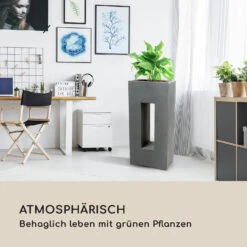 Airflor Pflanztopf 45 X 100 X 27 Cm Fiberglas In-/Outdoor Dunkelgrau -Heimladen 10032502 de 0003 logo