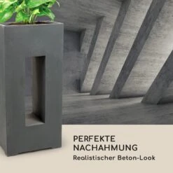 Airflor Pflanztopf 45 X 100 X 27 Cm Fiberglas In-/Outdoor Dunkelgrau -Heimladen 10032502 de 0008 logo