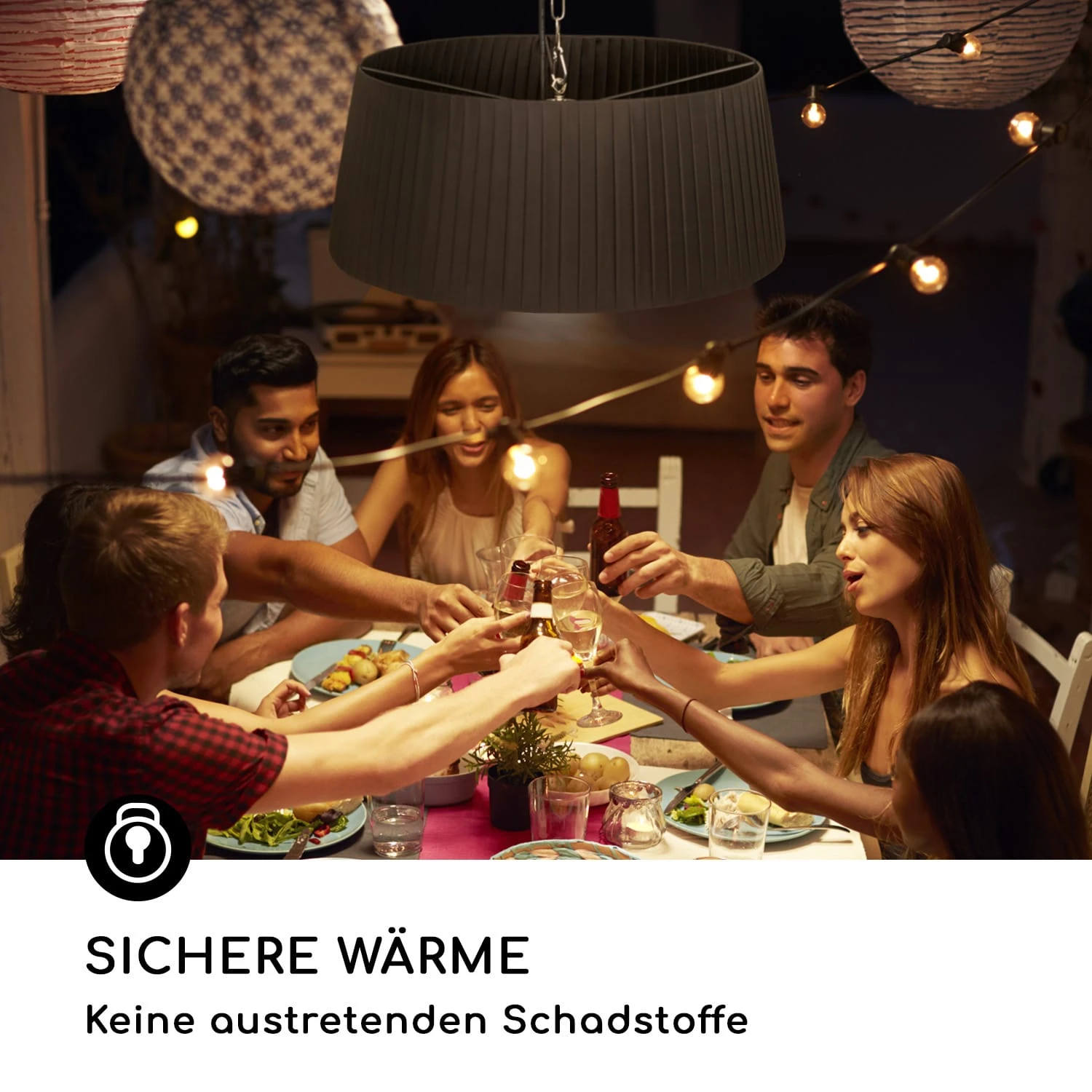 Venice Heat Terrassenheizstrahler 800/1000/1800W Fernbedienung Schwarz 9 Venice Heat Terrassenheizstrahler 800/1000/1800W Fernbedienung Schwarz – Bild 7