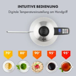 Garcon Wasserkocher 1L 2000W Warmhaltefunktion Schwanenhals Edelstahl -Heimladen 10032533 de 0002 logo