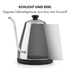 Garcon Wasserkocher 1L 2000W Warmhaltefunktion Schwanenhals Edelstahl -Heimladen 10032533 de 0005 logo