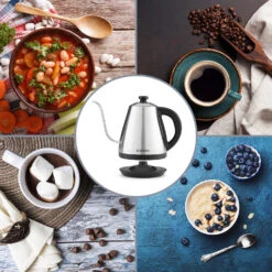 Garcon Wasserkocher 1L 2000W Warmhaltefunktion Schwanenhals Edelstahl -Heimladen 10032533 yy 0008 ambiente