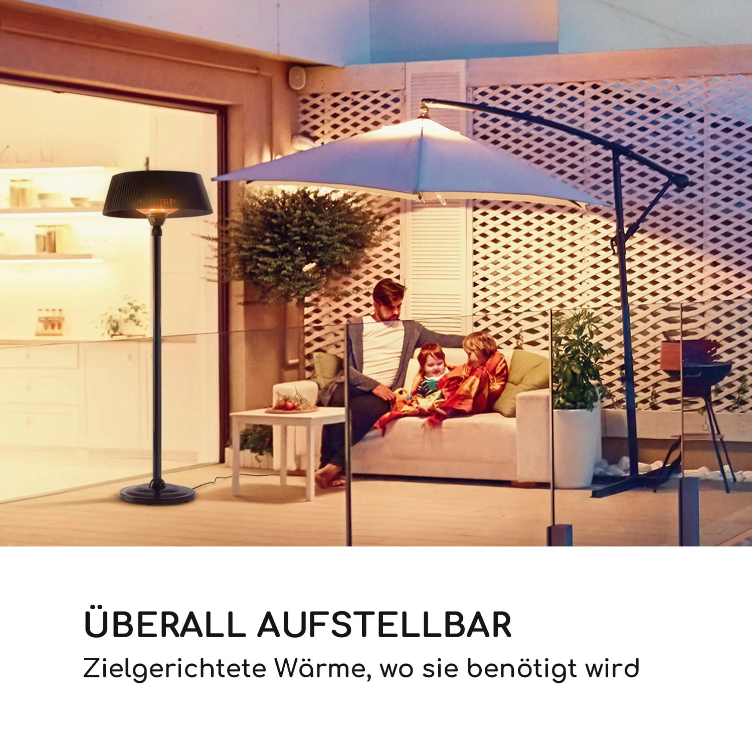 Venice Heat Stand Infrarot-Heizstrahler 1000/2000W Carbon IP34 4 Venice Heat Stand Infrarot-Heizstrahler 1000/2000W Carbon IP34 – Bild 2