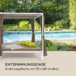 Senator Lounge Gartenliege 188x208x205cm Sonnendach Polyester Stahl -Heimladen 10032569 de 0003 logo
