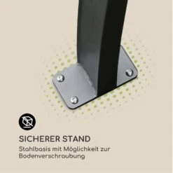 Palazzo Pavillon 4x3m Faltdach Polyester Aluminium Schwarz / Grau -Heimladen 10032577 de 0006 logo