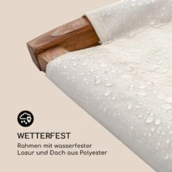 Mauritius Schwingliege Mit Dach ComfortMesh 180kg Max.wetterfest Creme -Heimladen 10032587 de 0007 logo