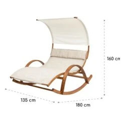 Mauritius Schwingliege Mit Dach ComfortMesh 180kg Max.wetterfest Creme -Heimladen 10032587 yy 0009 logo Blumfeldt Mauritius Schwingliege mit Dach creme