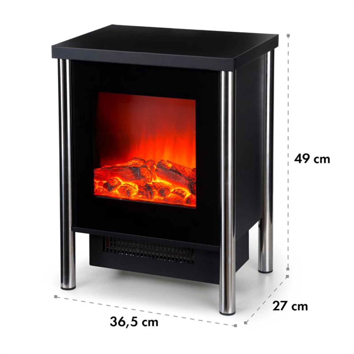 Copenhagen Elektrischer Kamin 950/1900W Thermostat Glasfront 10 Copenhagen Elektrischer Kamin 950/1900W Thermostat Glasfront – Bild 8