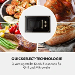 Victoria 20 Einbau-Mikrowelle, 20 L, 800 W, Grill: 1000 W, Schwarz -Heimladen 10032591 de 0006 logo